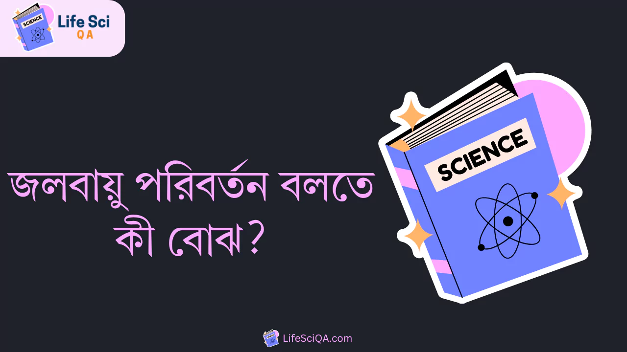 জলবায়ু পরিবর্তন বলতে কী বোঝ?