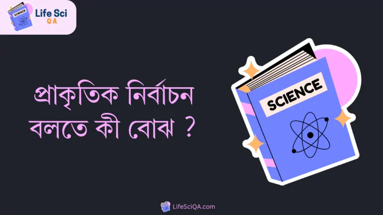 প্রাকৃতিক নির্বাচন বলতে কী বোঝ ?