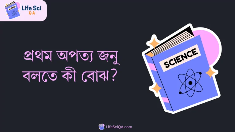 প্রথম অপত্য জনু বলতে কী বোঝ?